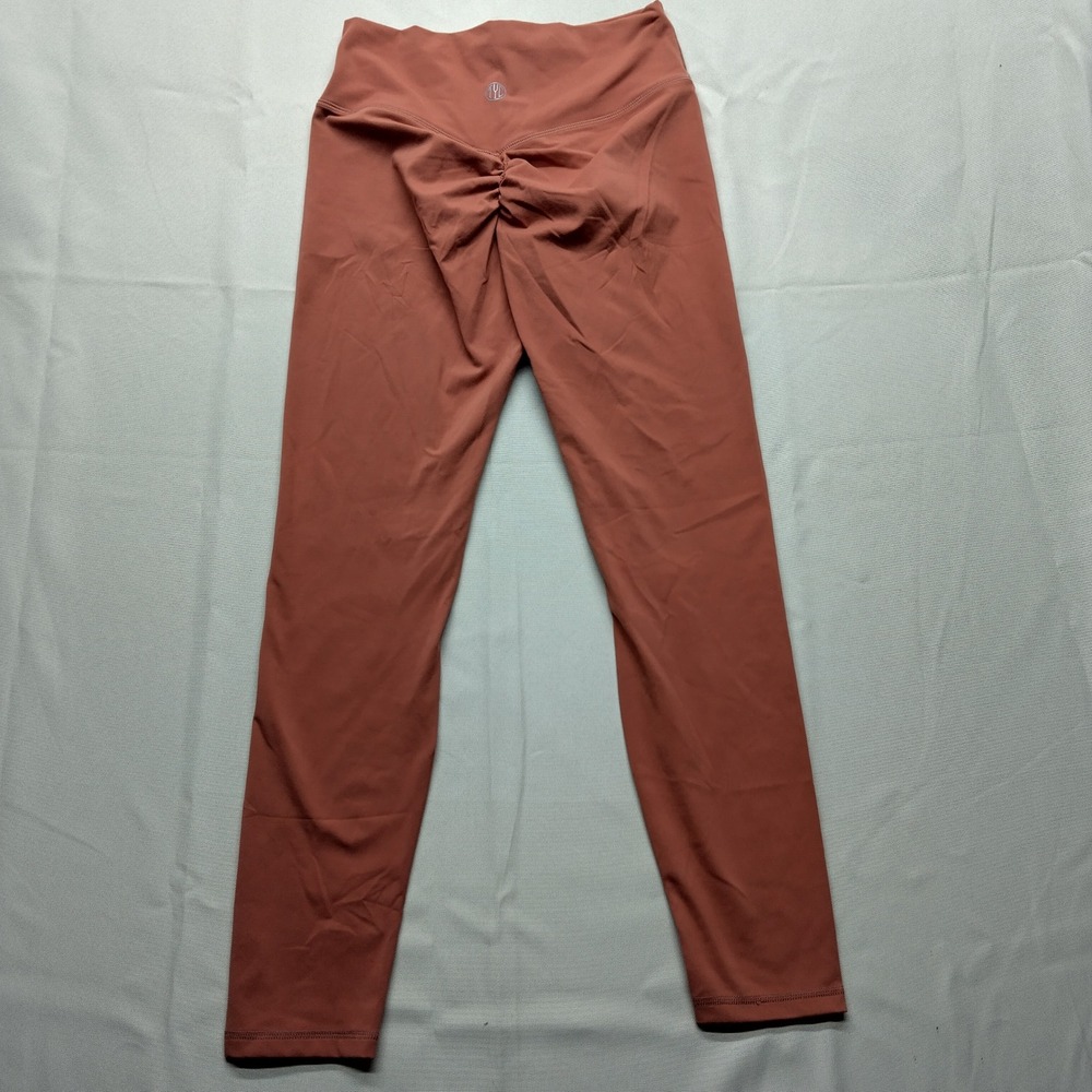 Til You Collapse Scrunch Butt Leggings Terracotta Orange Medium Workout Tights